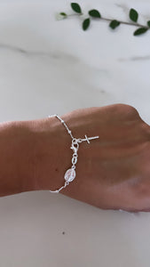 Pulsera Plata 925 . Cristo