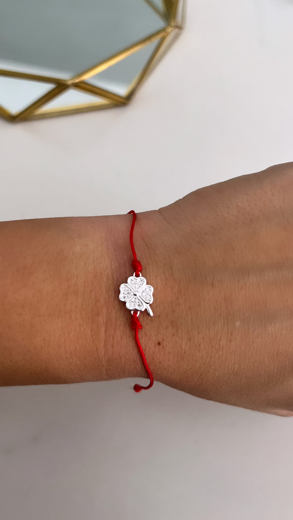 Pulsera Plata 925 . Trébol