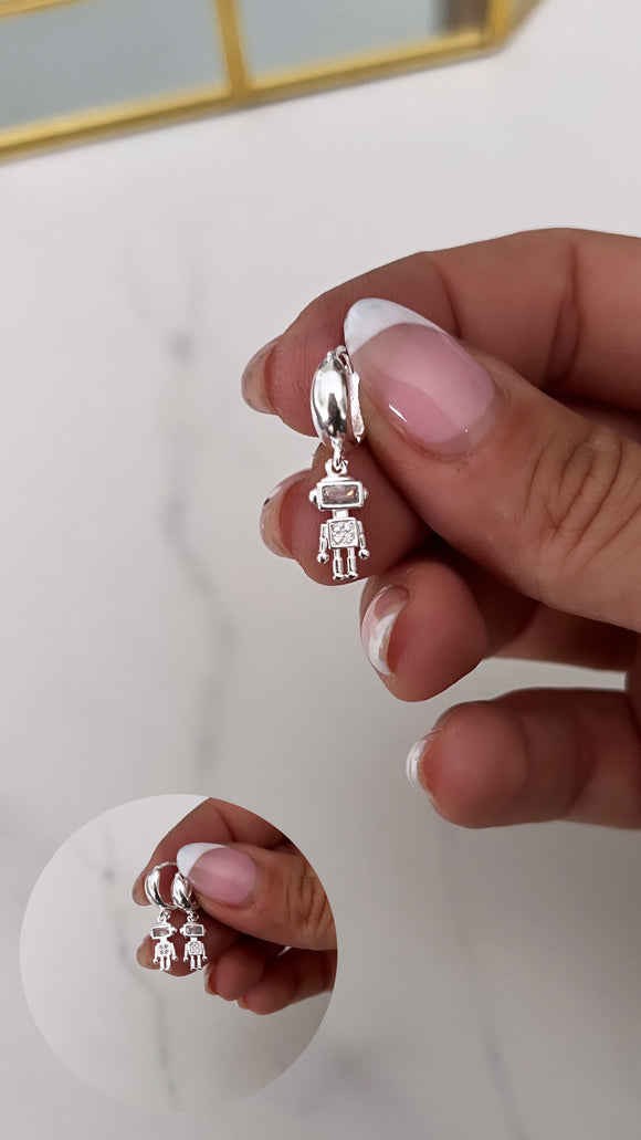 Aros Plata 925 . Robot