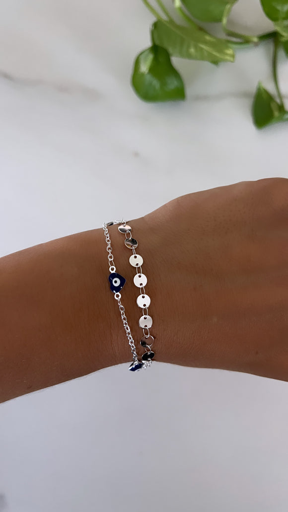 Pulsera Acero Blanco . Protección