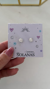 Aros Acero Blanco . Valentina