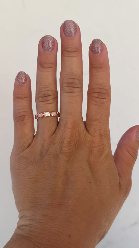 Anillo Plata Rose . Samantha