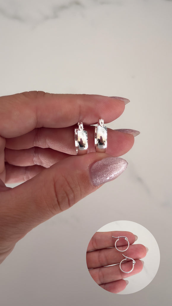 Aros Acero Blanco . Clara