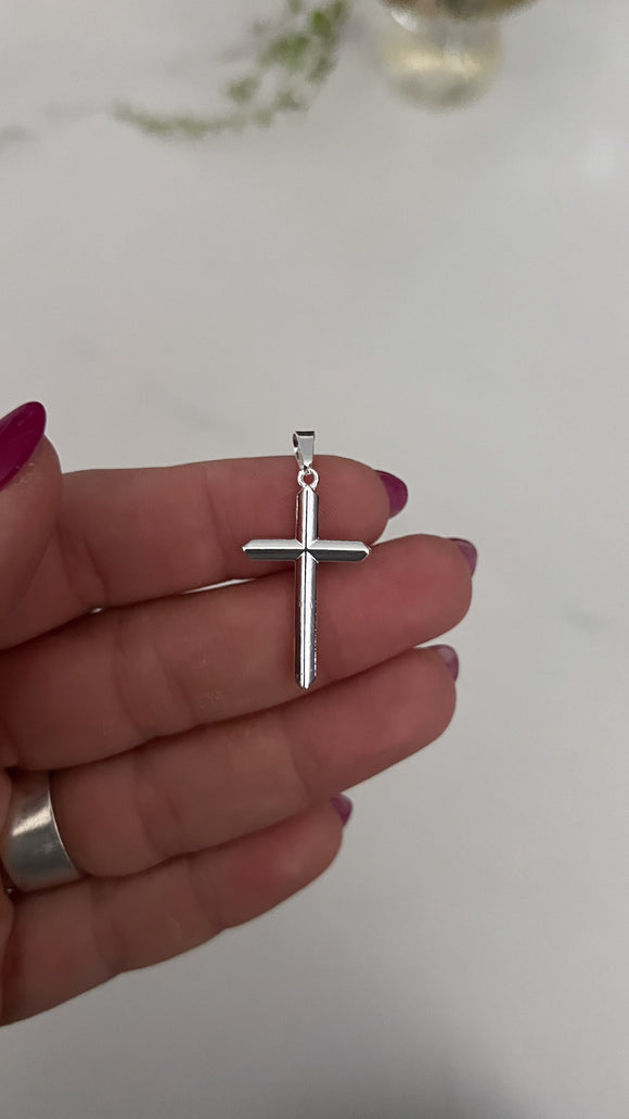 Dijes Acero Blanco . Cristo