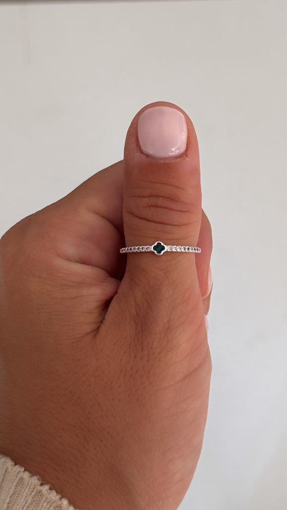 Anillo Acero Blanco . Ambra