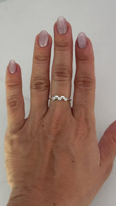 Anillo Acero Blanco . Fiorella