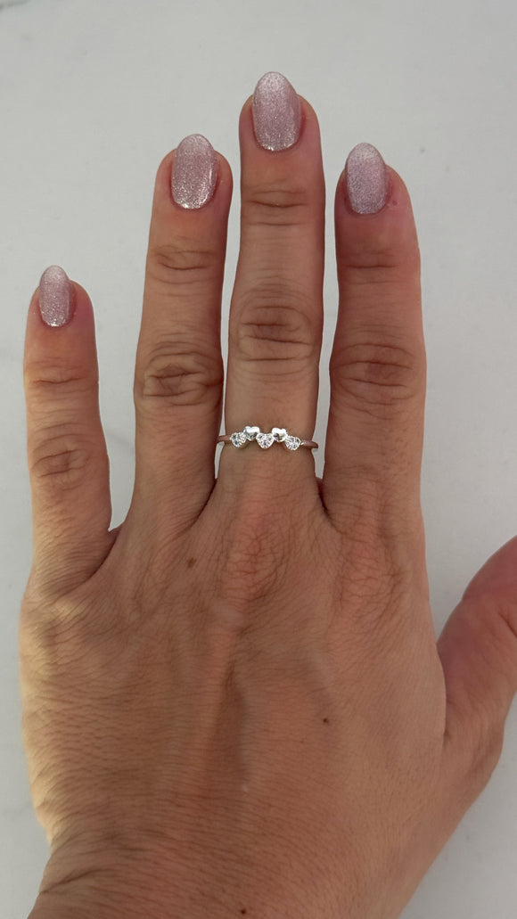 Anillo Acero Blanco . Fiorella