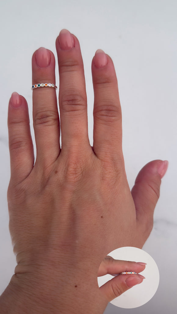 Anillo Acero Blanco . Franca
