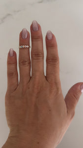 Anillo Acero Blanco . Gaia
