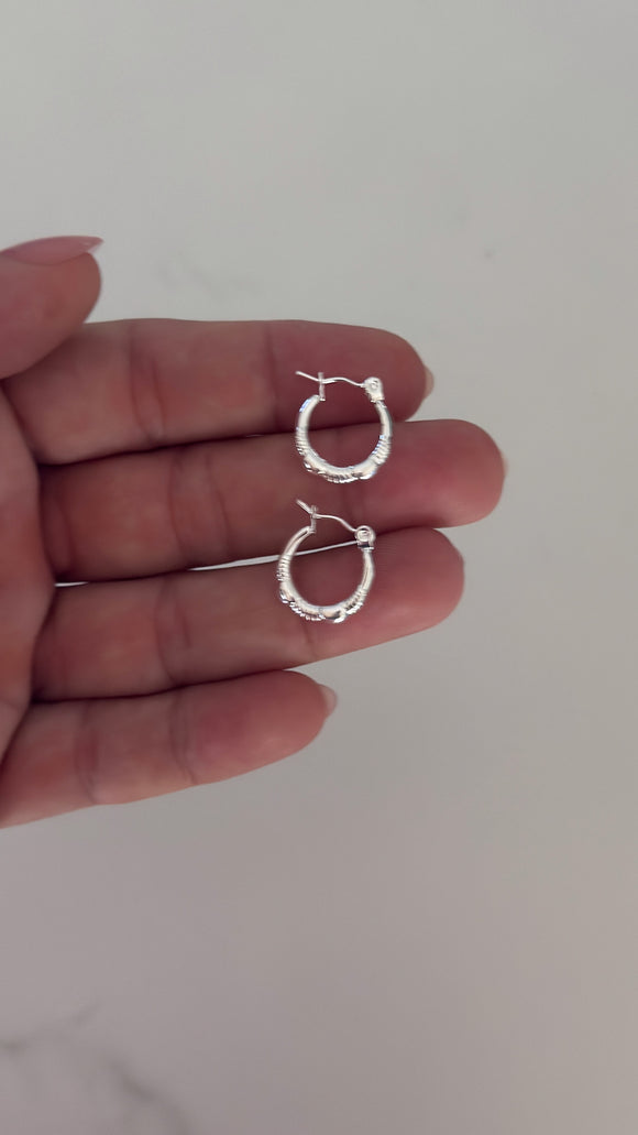 Aros Acero Blanco . Annalisa