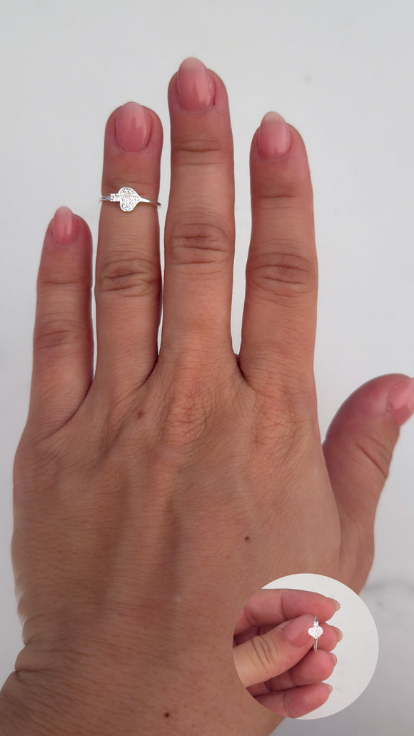 Anillo Acero Blanco . Agata