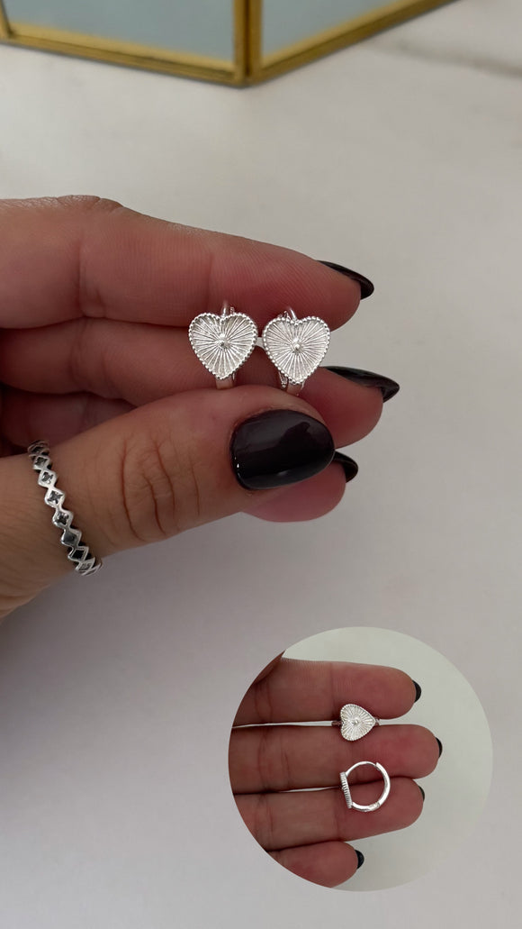 Aros Plata 925 . Heather