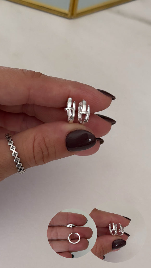 Aros Plata 925 . Hel