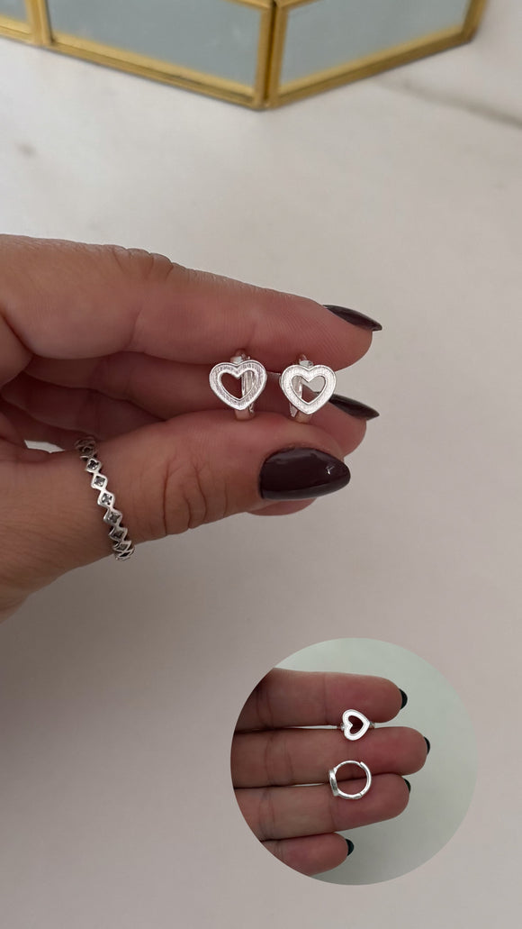 Aros Plata 925 . Iliana