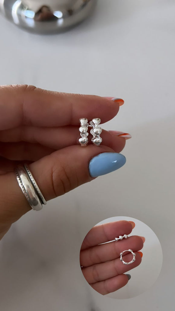 Aros Plata 925 . Janet