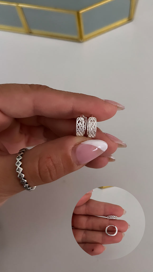 Aros Plata 925 . Jessica