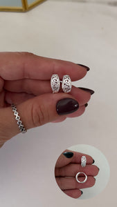 Aros Plata 925 . Kaitlyn