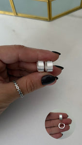 Aros Plata 925 . Kate