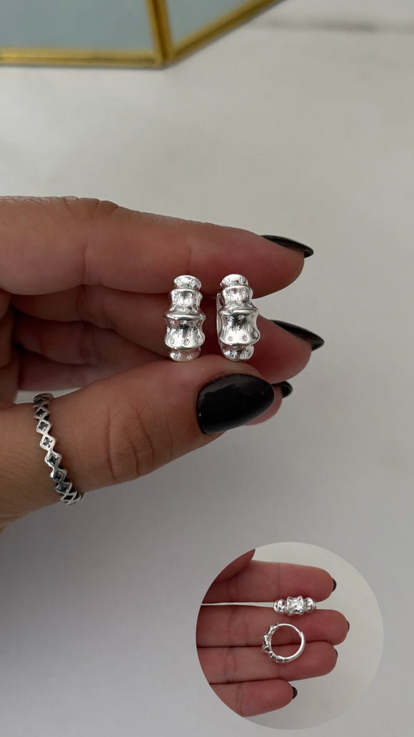 Aros Plata 925 . Leila