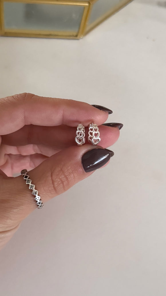 Aros Plata 925 . Naomi