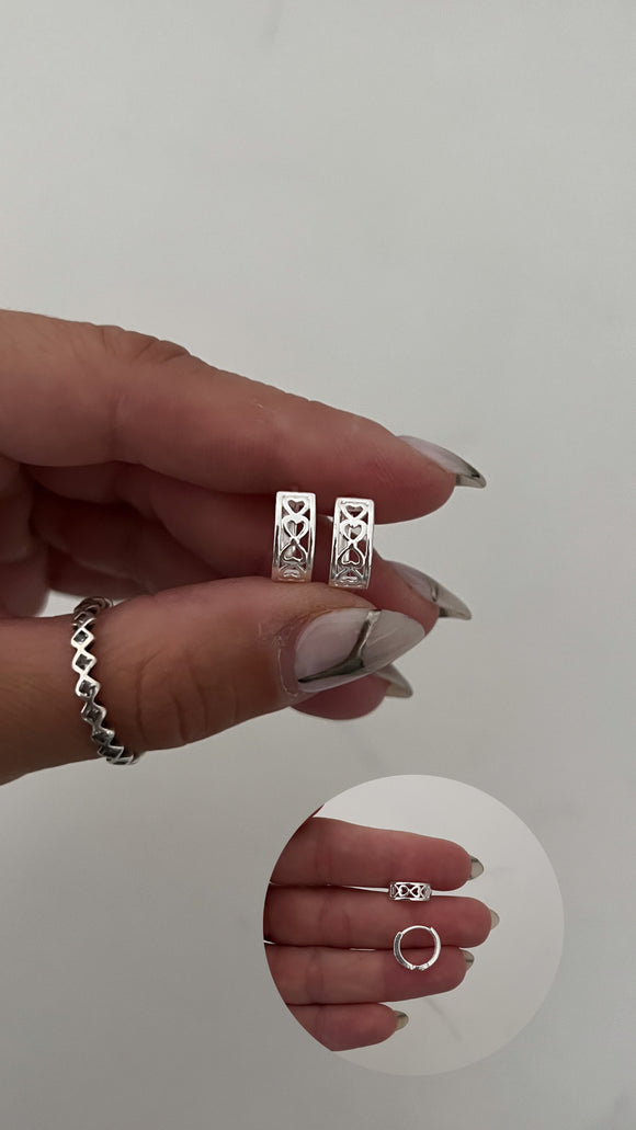 Aros Plata 925 . Natasha