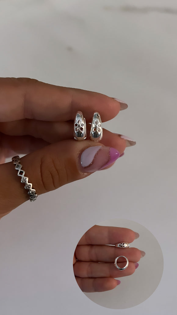 Aros Plata 925 . Nia