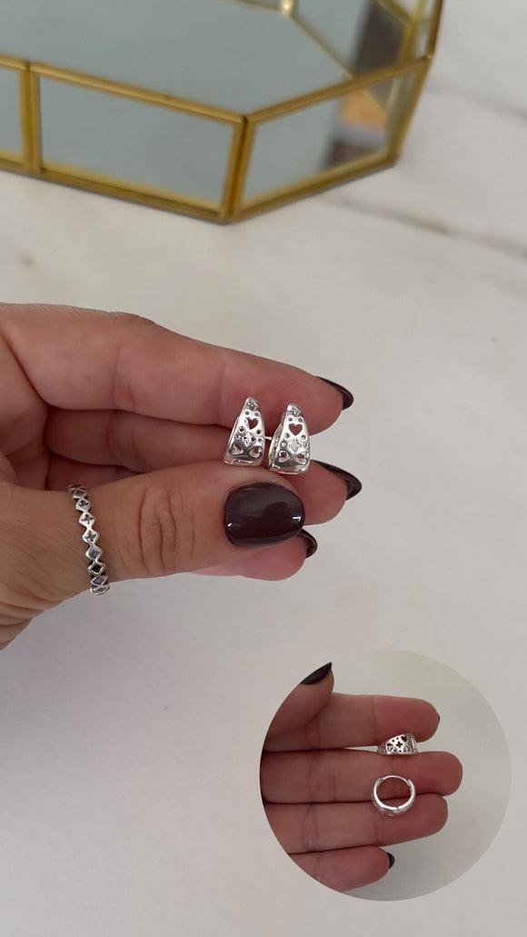 Aros Plata 925 . Nina