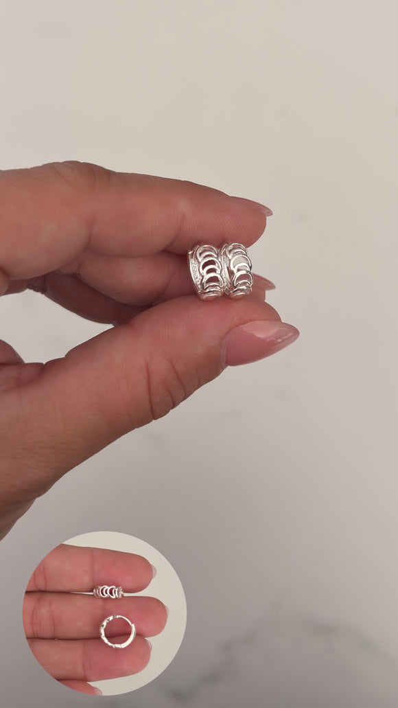 Aros Plata 925 . Tina