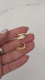 Aros Acero Dorado . Lysandre