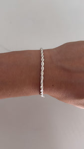 Pulsera Acero Blanco . Elena