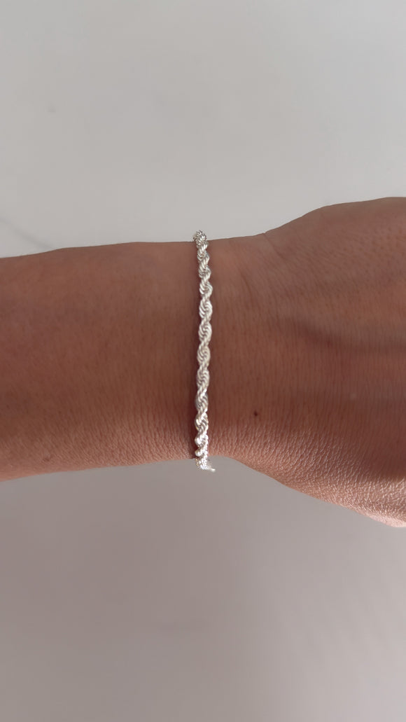 Pulsera Acero Blanco . Elena