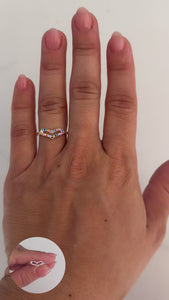 Anillo Acero Blanco . Anna