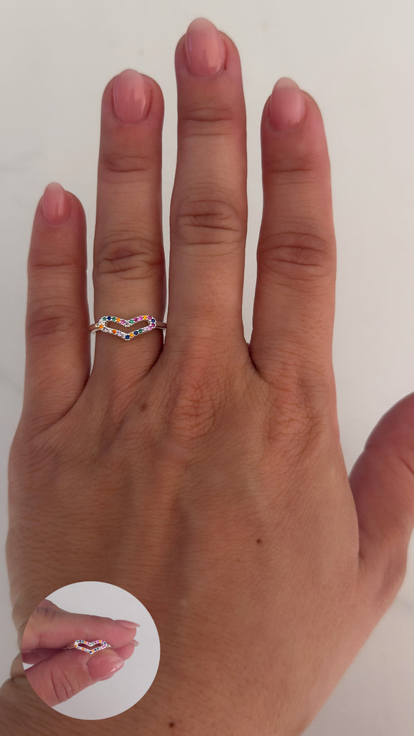 Anillo Acero Blanco . Anna
