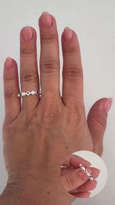 Anillo Acero Blanco . Beatrice