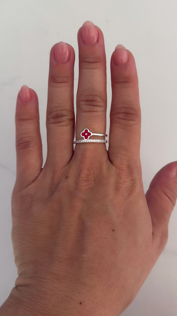 Anillo Acero Blanco . Bruna