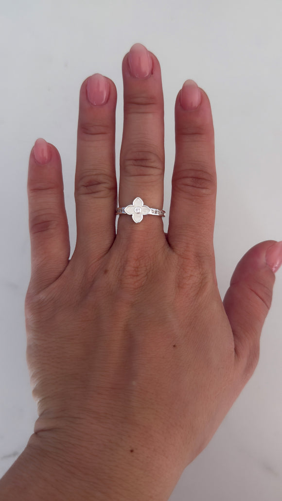 Anillo Acero Blanco . Chiara