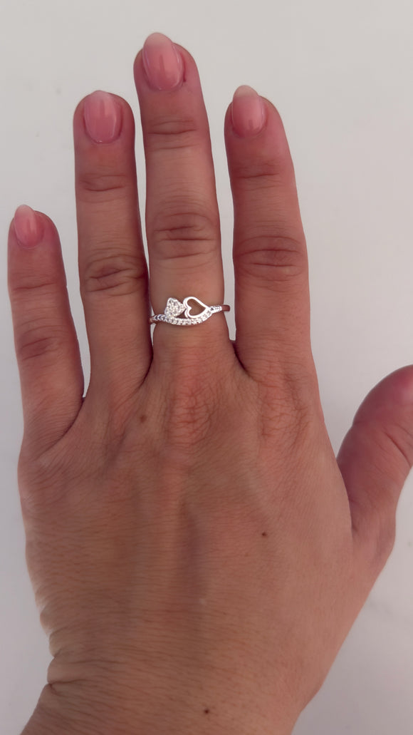 Anillo Acero Blanco . Daniela