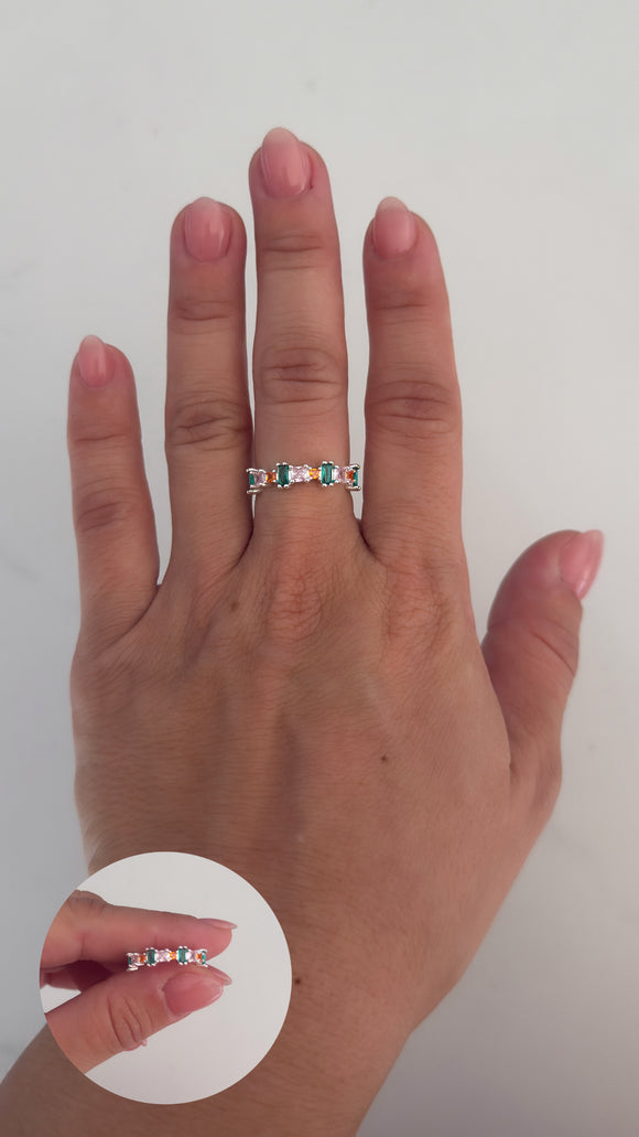 Anillo Acero Blanco . Giorgia
