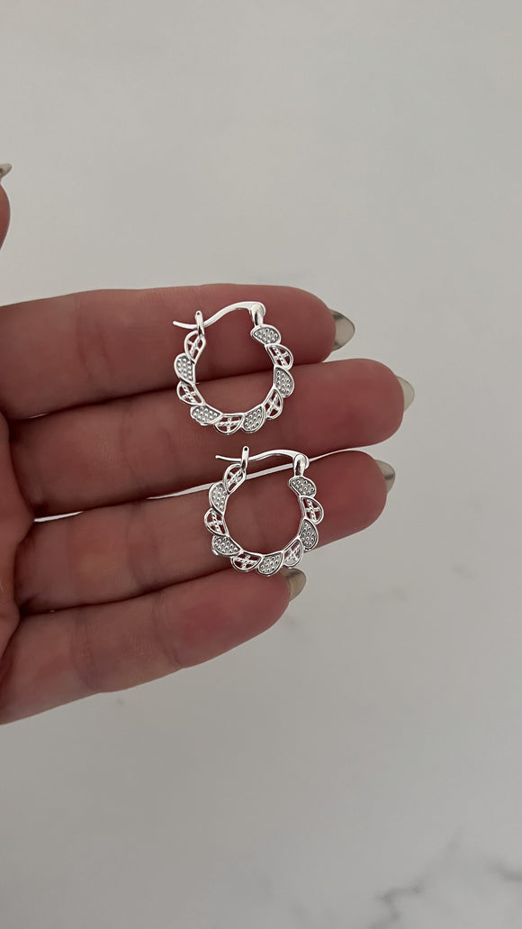 Aros Plata 925 . Santa Bárbara