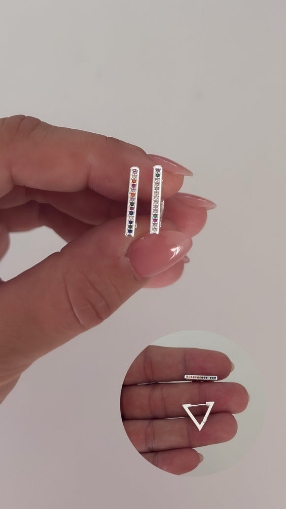 Aros Acero Blanco . Anna