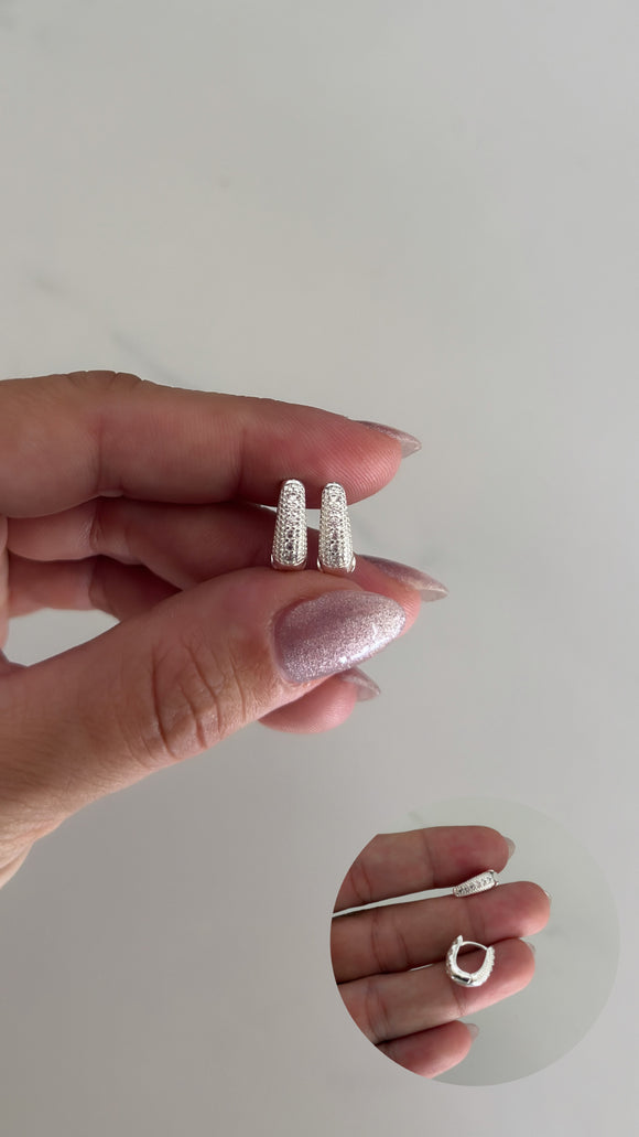 Aros Acero Blanco . Chiara