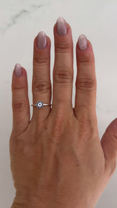 Anillo Acero Blanco . Dafne