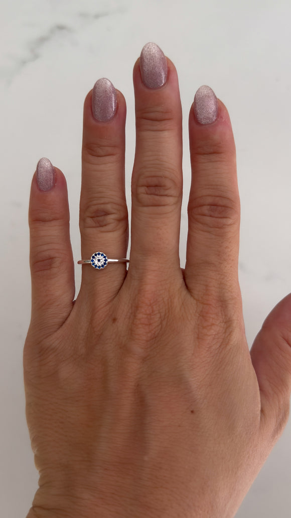 Anillo Acero Blanco . Dafne