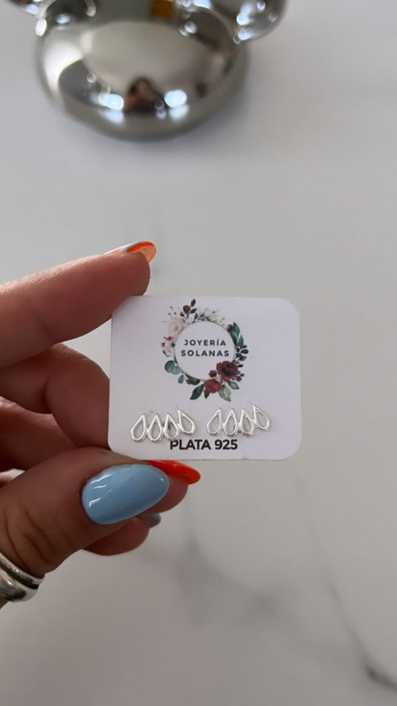 Aros Plata 925 . Río