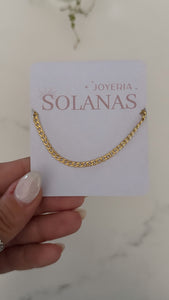Cadena Acero Dorado . Paz