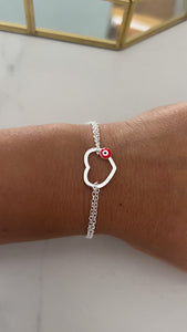 Pulsera Acero Blanco . Eva