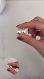 Aros Acero Blanco . Julia