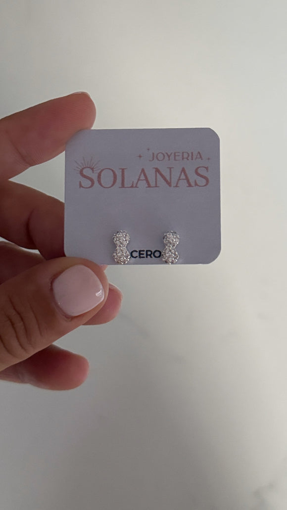 Aros Acero Blanco . Anita