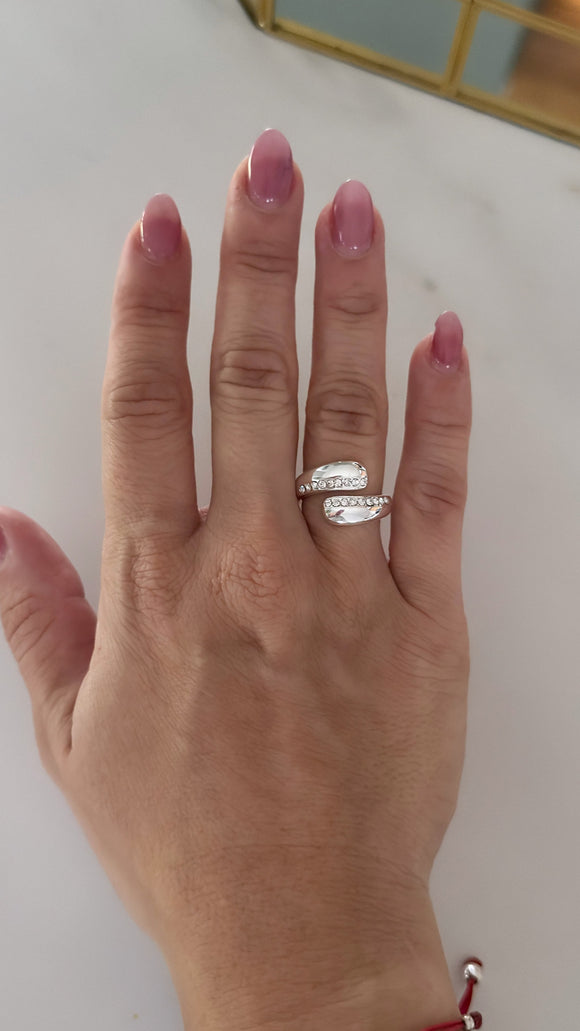 Anillo Acero Blanco . Alice