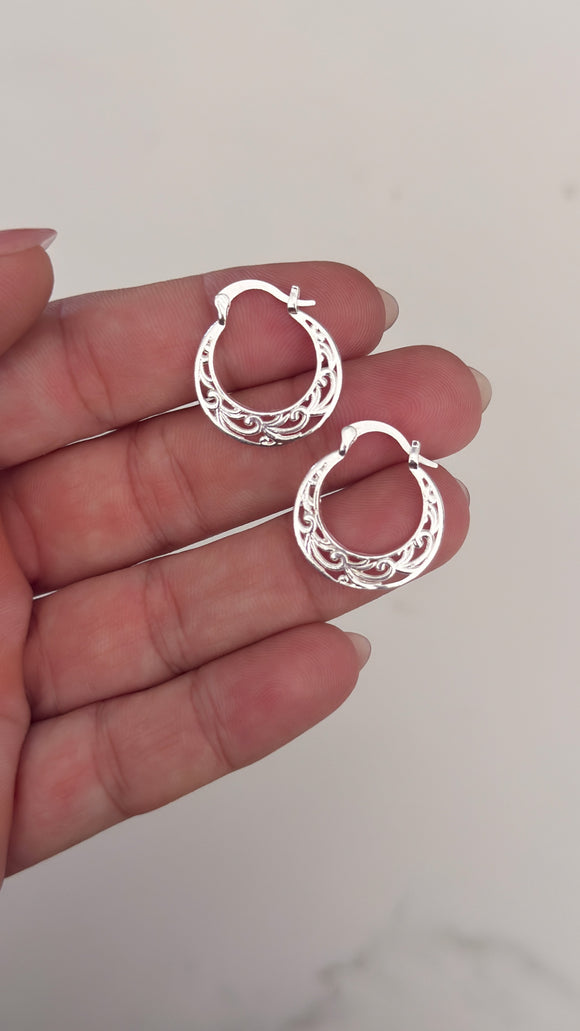Aros Plata 925 . Yasmin